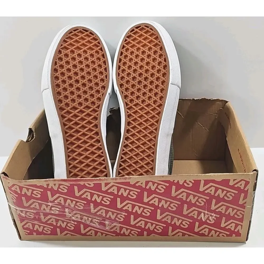 Vans~Mens 6.5; Woman 8~Olive Green/Black Era Pro Perforated Suede Sneakers Shoes